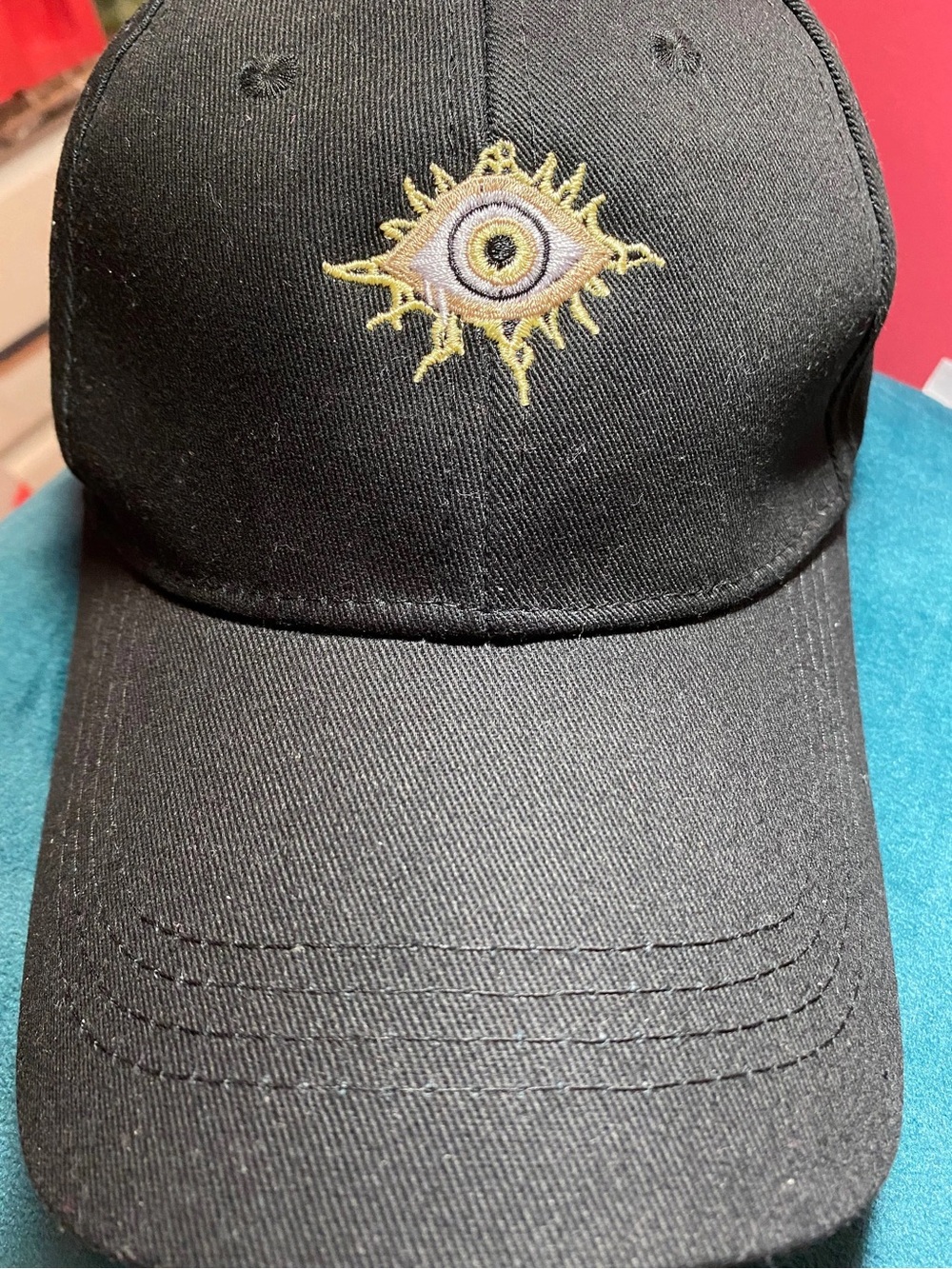 New Evil Eye Embroidered Dad Hat OS unisex